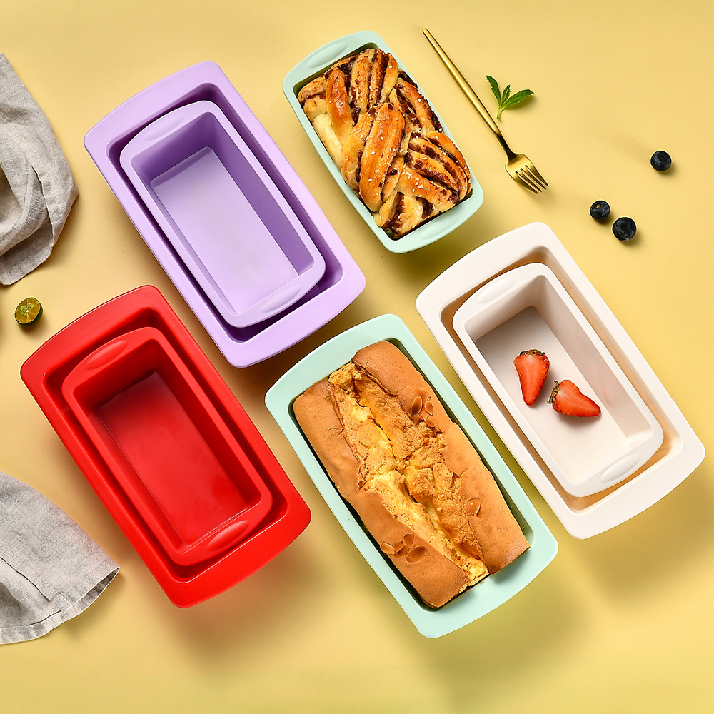 Food Storage Eggs - แม่พิมพ์ขนมปังซิลิโคนทรงสี่เหลี่ยมสำหรับใช้ในครัวเรือน, แม่พิมพ์เค้กแบบไม่ติด, กล่องขนมปัง, แม่พิมพ์ขนมปังชีส, แม่พิมพ์อบขนม