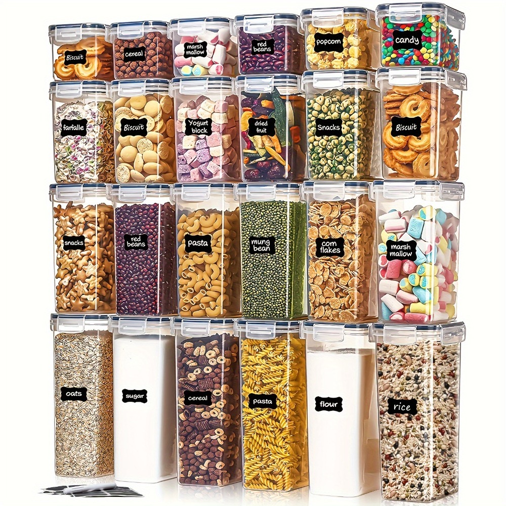 Food Storage Organization - 24 ชิ้น กล่องเก็บอาหาร 12 กล่อง 12