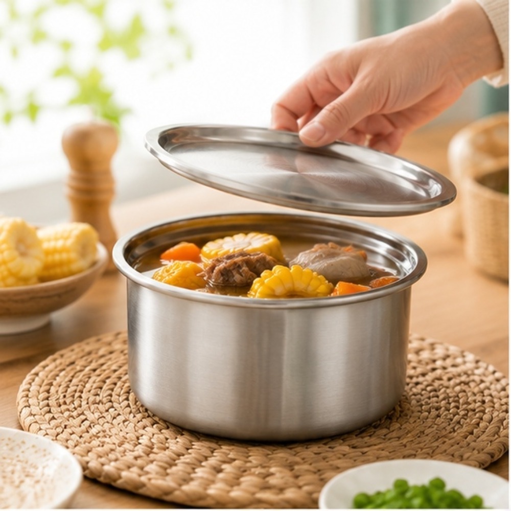 Food Storage Eggs - ถ้วยสแตนเลส 304 พร้อมฝาปิด สำหรับนึ่งไข่ อาหารเด็ก ขนมหวาน