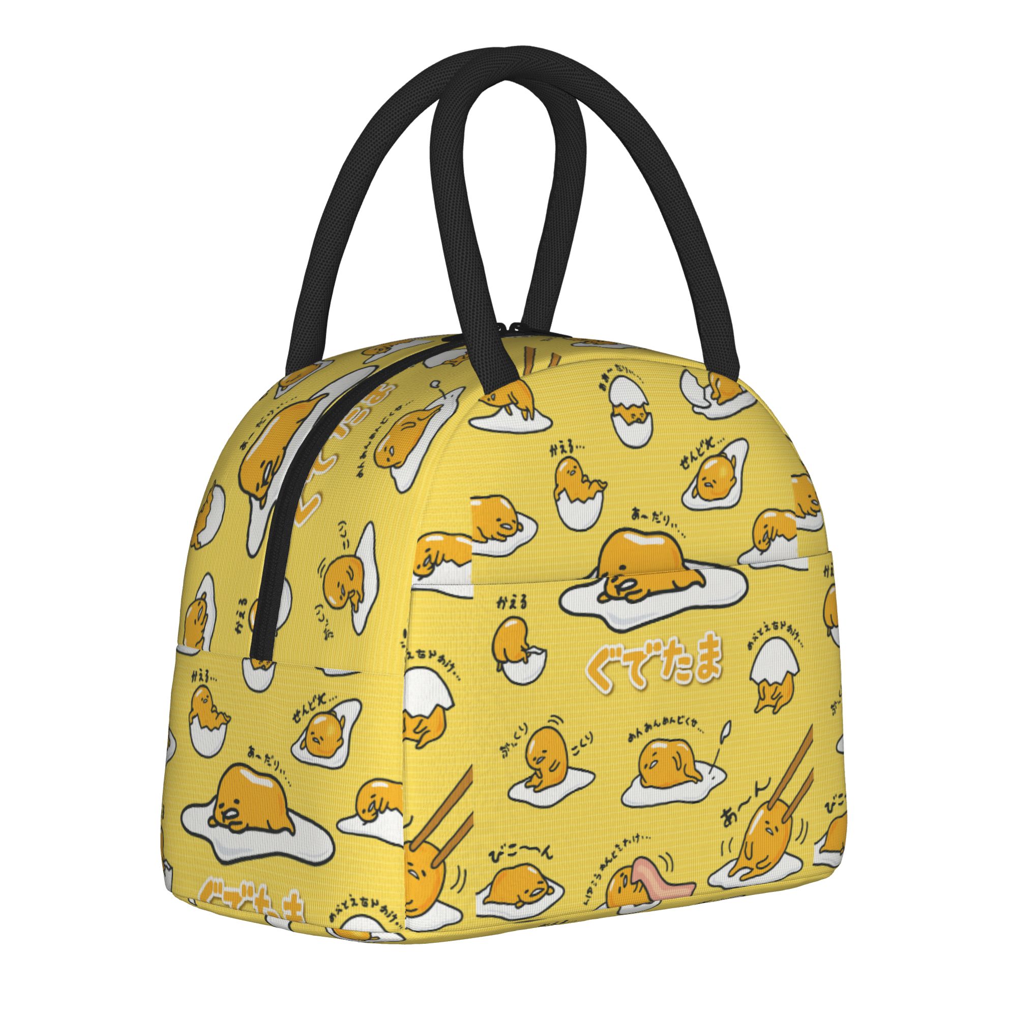 Food Storage Eggs - กูเดทามะ กระเป๋าใส่อาหารกลางวันลายการ์ตูนไข่น่ารัก กระเป๋าเก็บอาหารกันรั่ว กระเป๋าเก็บความร้อน กล่องอาหารกลางวัน กระเป๋าหิ้ว
