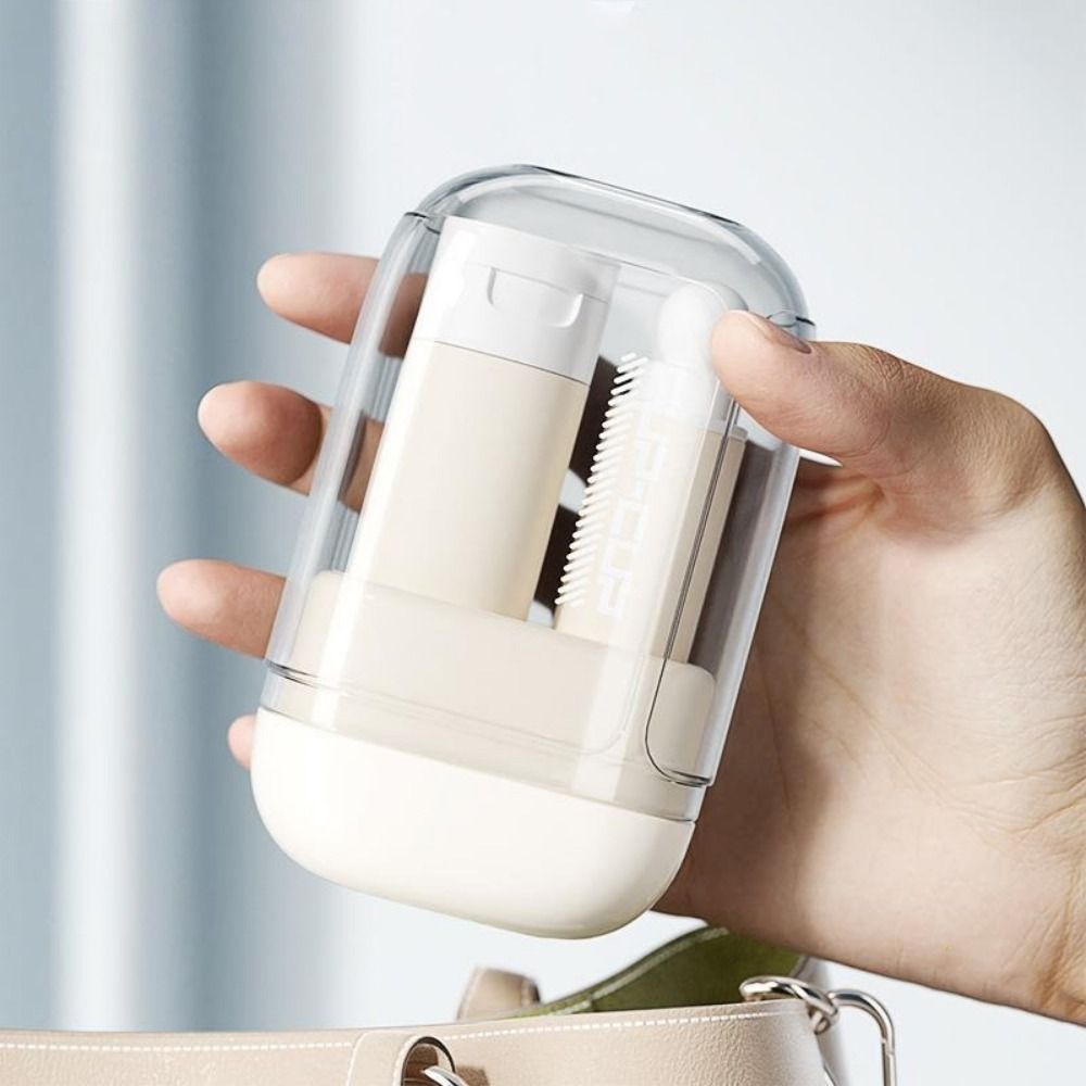 Food Storage Kits - ชุดแปรงสีฟันพกพา 3 in 1 แบบพับได้ พร้อมแก้วแปรงสีฟันและกล่องเก็บยาสีฟัน