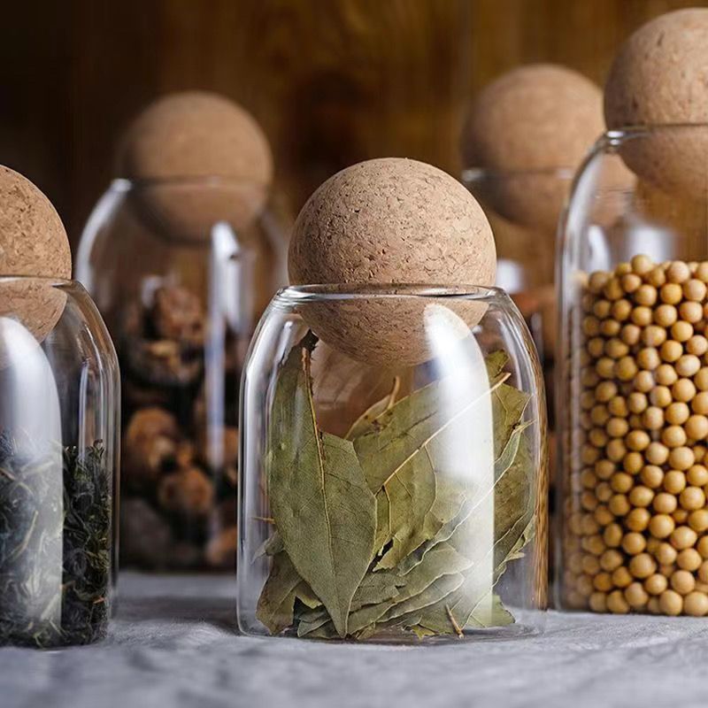 ขวดแก้วใสสำหรับเก็บของพร้อมจุก - Food Storage Glass Container Set บทวิจารณ์และราคา