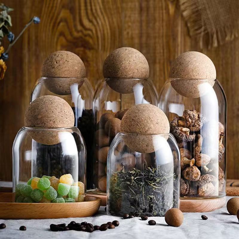 ขวดแก้วใสสำหรับเก็บของพร้อมจุก - Food Storage Glass Container Set บทวิจารณ์และราคา