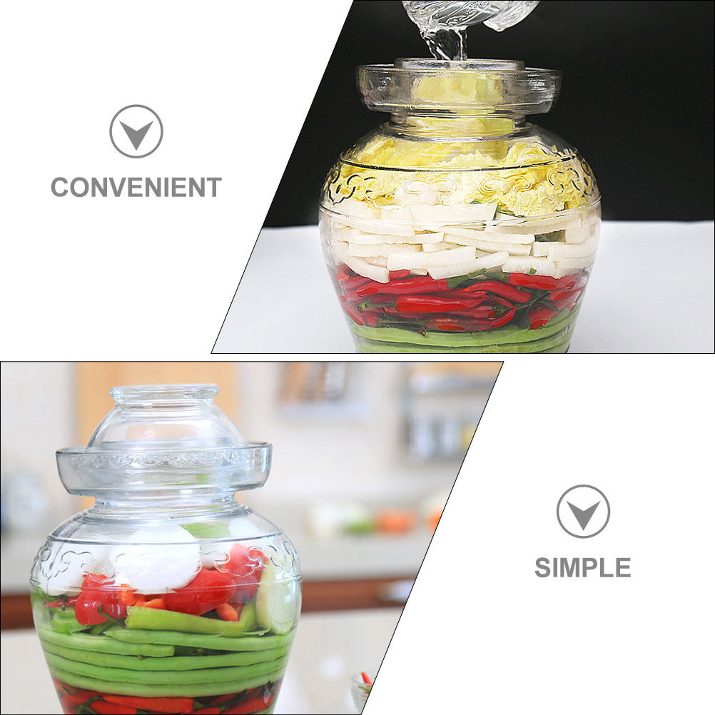 โหลแก้วสำหรับดองผัก ภาชนะหมักเ - Food Storage Glass Container Set บทวิจารณ์และราคา