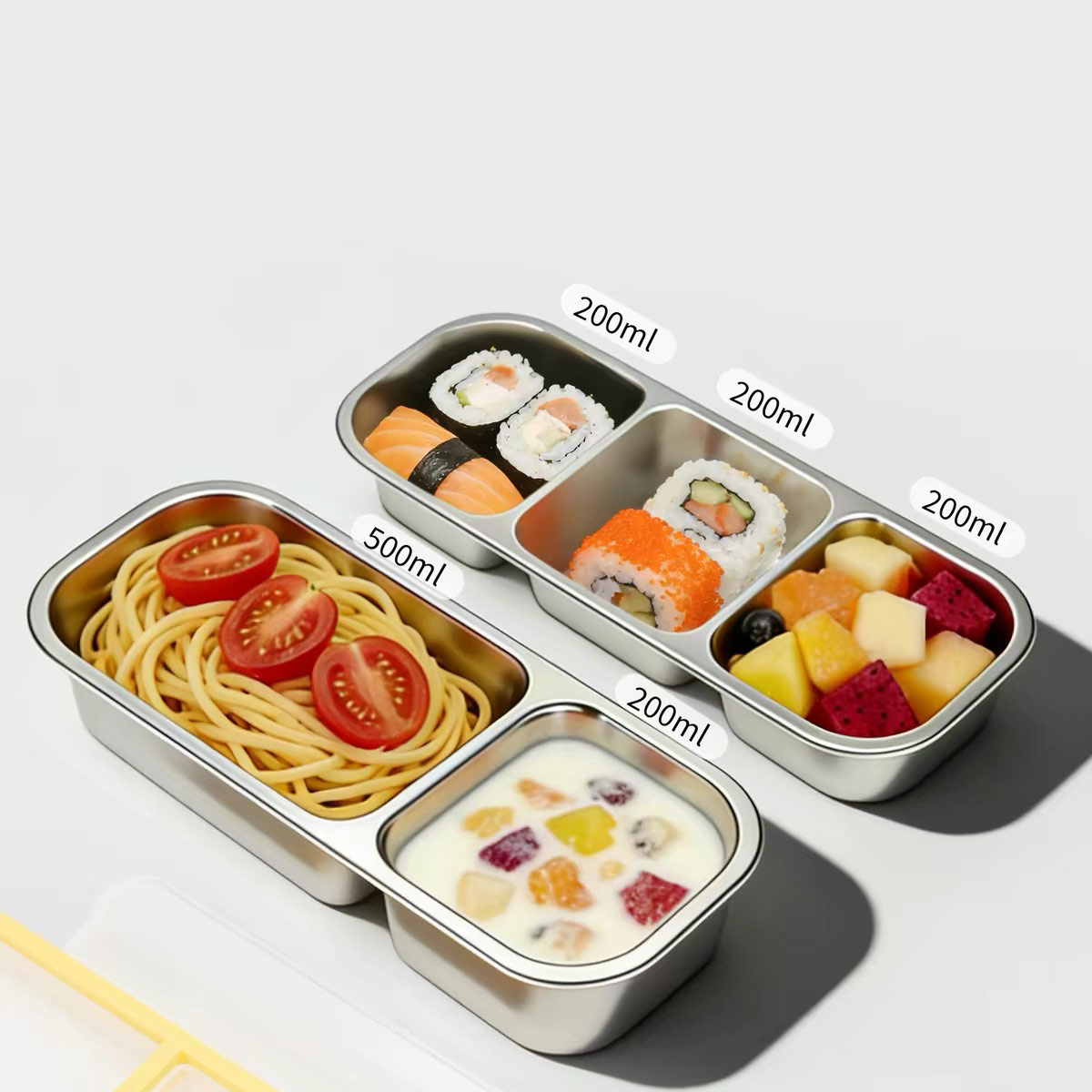ภาชนะเก็บอาหารสแตนเลสพร้อมฝาปิ - Food Storage Box Stainless Steel บทวิจารณ์และราคา
