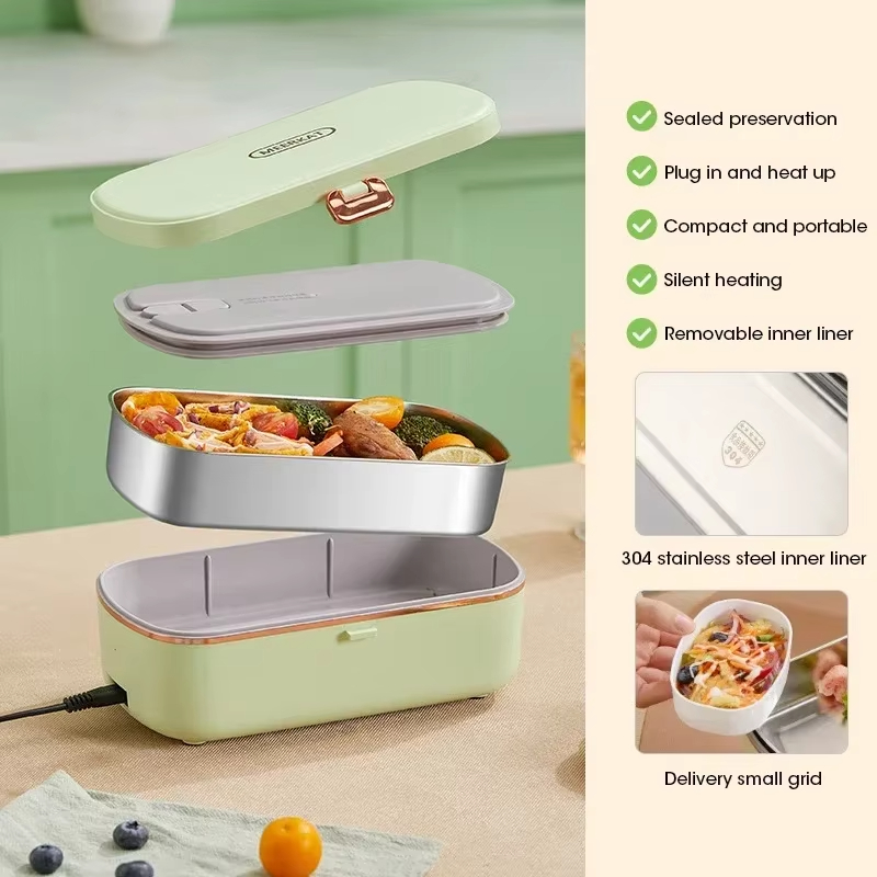กล่องข้าวแบบพกพาขนาดใหญ่ พร้อม - Food Storage Box Stainless Steel บทวิจารณ์และราคา