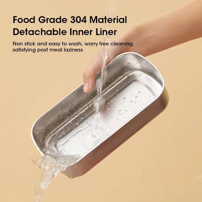 กล่องข้าวแบบพกพาขนาดใหญ่ พร้อม - Food Storage Box Stainless Steel บทวิจารณ์และราคา