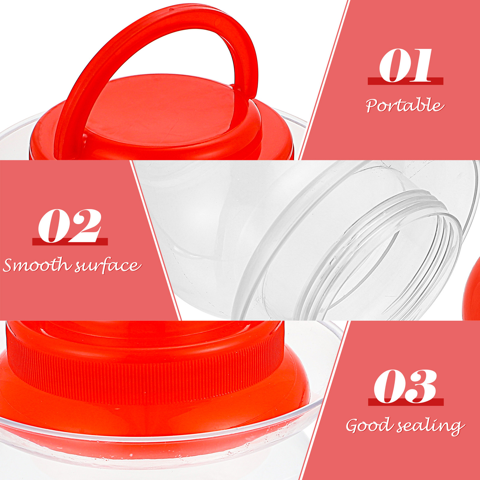 2 ชิ้น โหลพลาสติกสำหรับใส่ผักด - Food Storage Jars & Containers บทวิจารณ์และราคา
