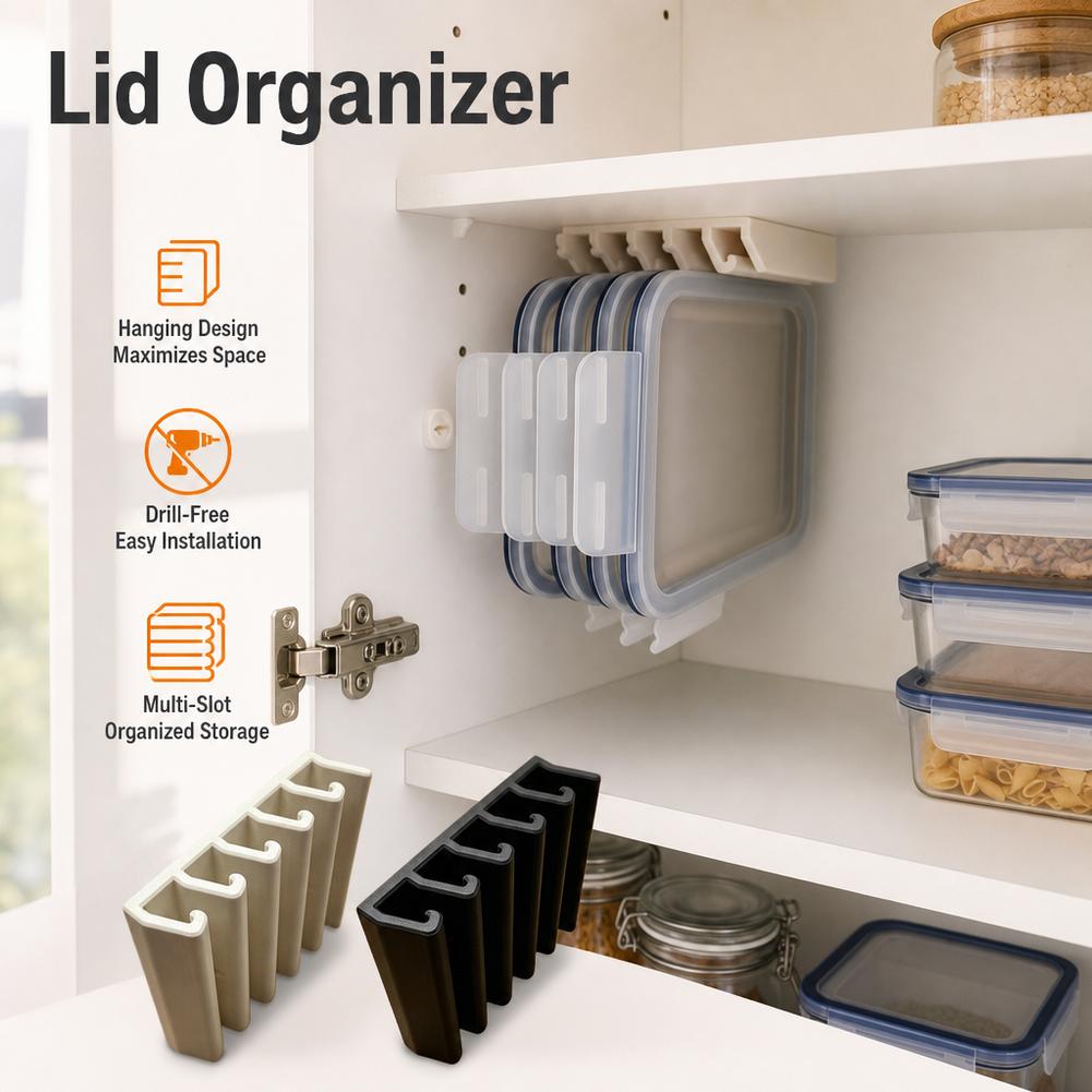 ที่แขวนฝาภาชนะใส่อาหารในครัว ช - Food Storage Organization บทวิจารณ์และราคา