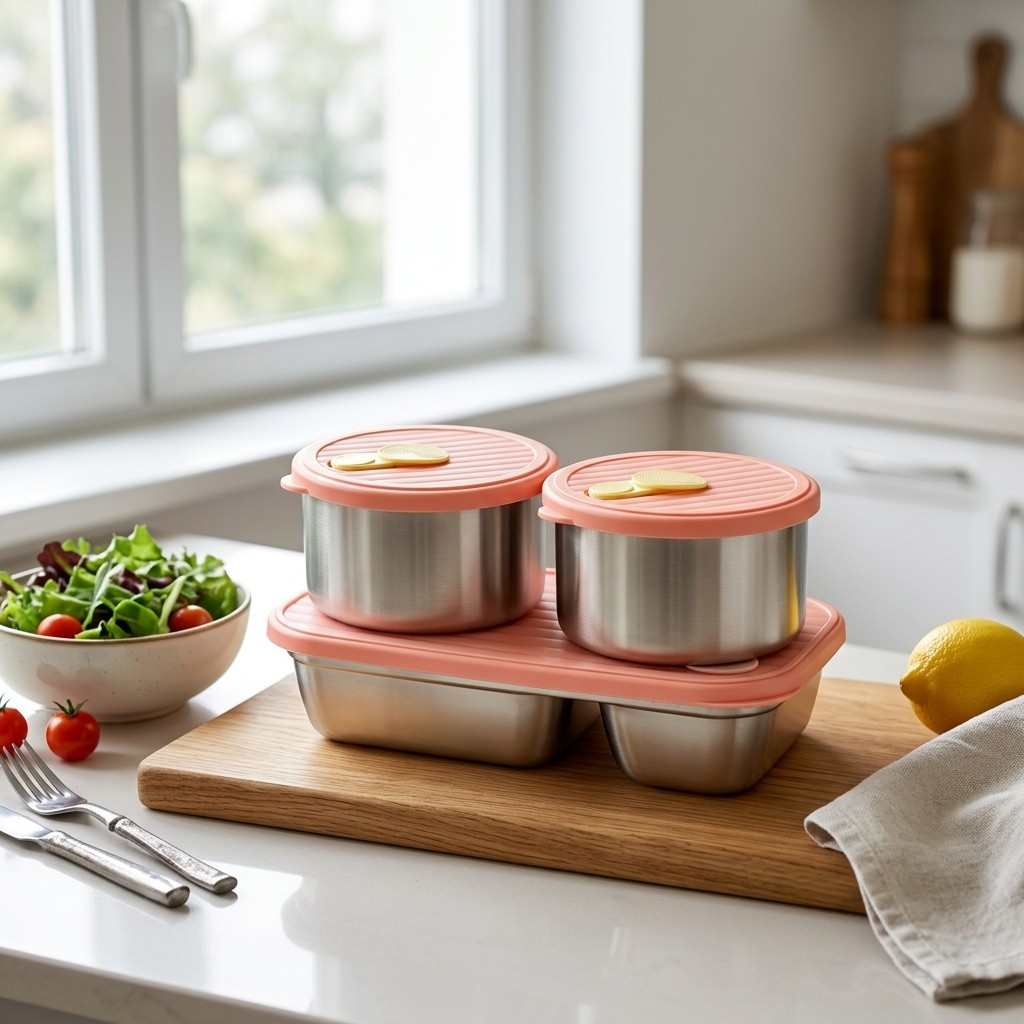 กล่องอาหารกลางวันสแตนเลส 304 ใ - Food Storage Kits บทวิจารณ์และราคา