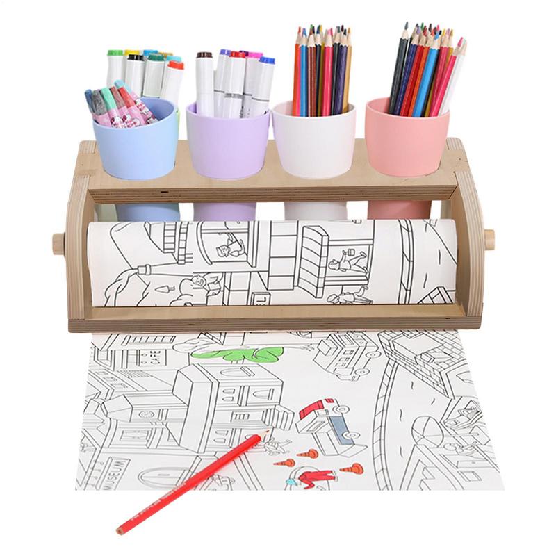 กระดาษวาดภาพผู้ถือม้วน Art ภาพ - Food Storage Drawing บทวิจารณ์และราคา