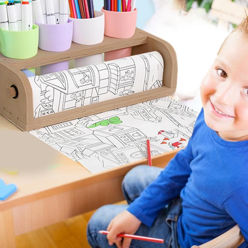 กระดาษวาดภาพผู้ถือม้วน Art ภาพ - Food Storage Drawing บทวิจารณ์และราคา
