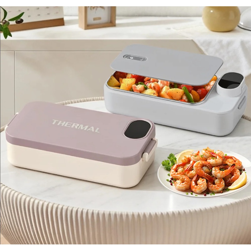 กล่องอาหารกลางวันแบบพกพาพร้อมร - Food Storage Box Stainless Steel บทวิจารณ์และราคา