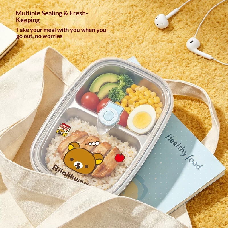 กล่องอาหารกลางวันสแตนเลสลายริล - Food Storage Box Stainless Steel บทวิจารณ์และราคา