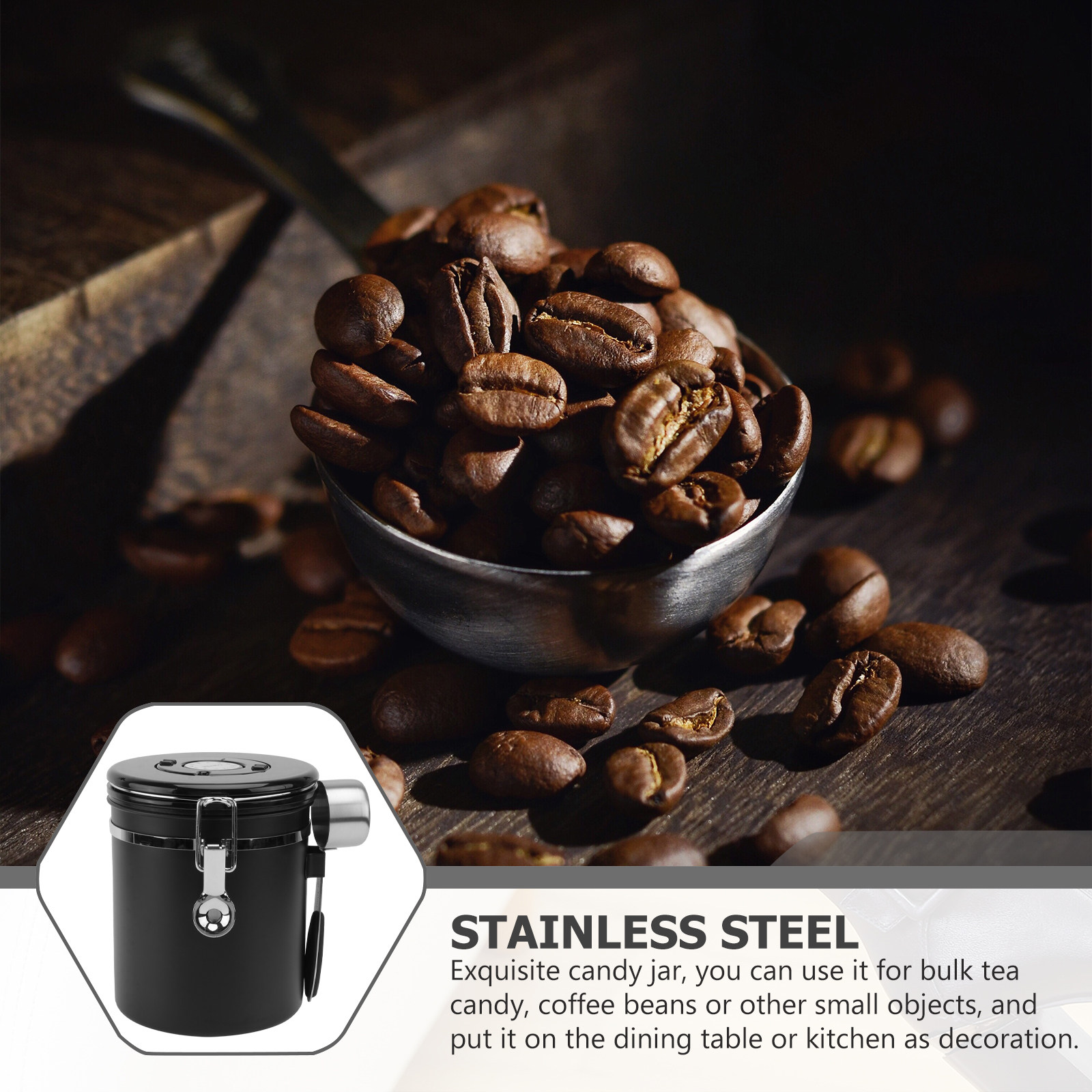 1 ชิ้น ภาชนะเก็บเมล็ดกาแฟ สแตน - Food Storage Jars & Containers บทวิจารณ์และราคา