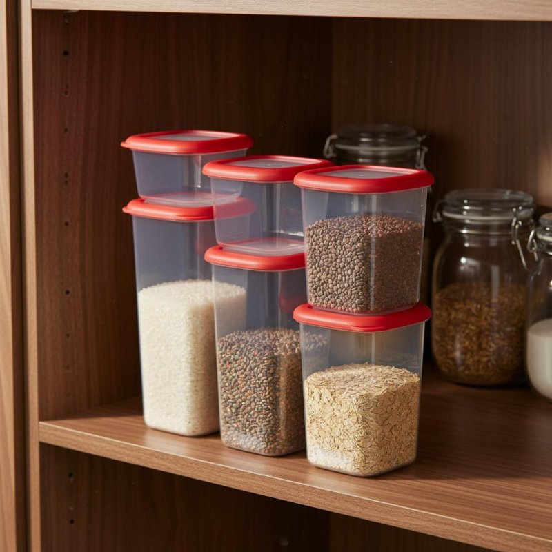 ชุดกล่องถนอมอาหารสุญญากาศ 6 ชิ - Food Storage Organization บทวิจารณ์และราคา