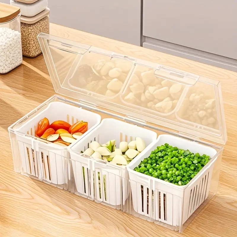 กล่องเก็บอาหารแบบช่องใส่ 1 ชิ้ - Food Storage Organization บทวิจารณ์และราคา
