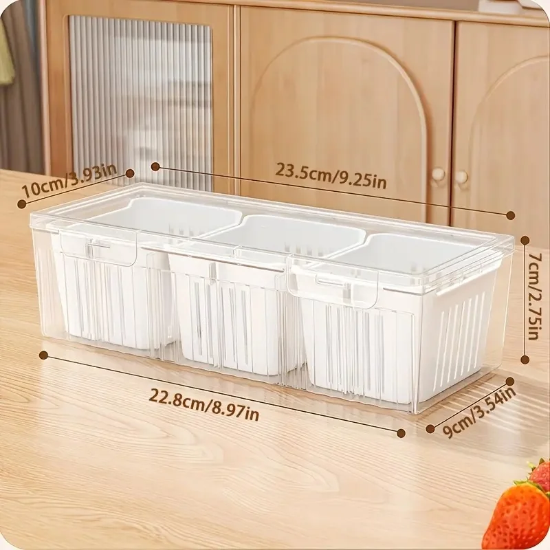 กล่องเก็บอาหารแบบช่องใส่ 1 ชิ้ - Food Storage Organization บทวิจารณ์และราคา