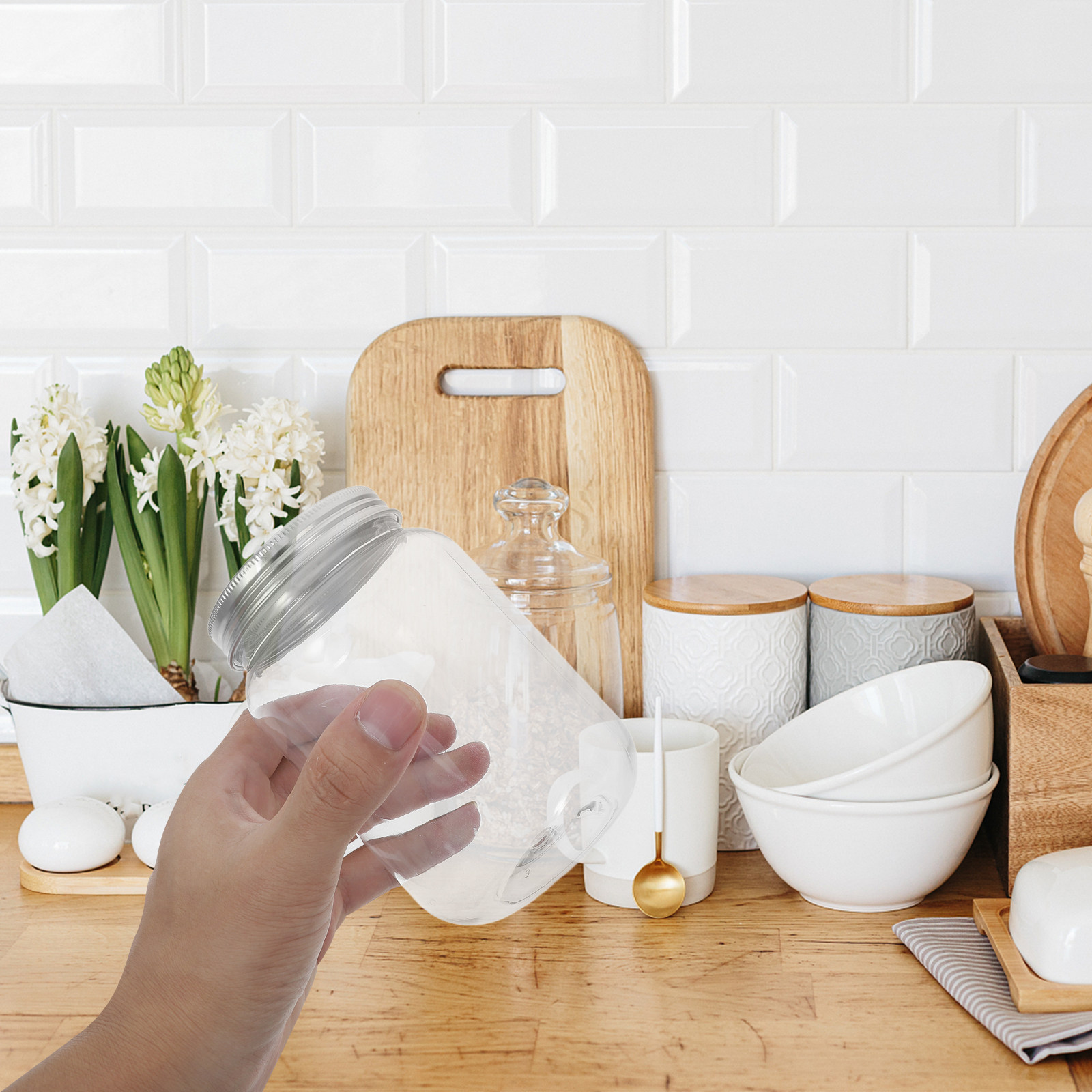 ชุดโหลพลาสติกใสสำหรับเก็บอาหาร - Food Storage Jars & Containers บทวิจารณ์และราคา