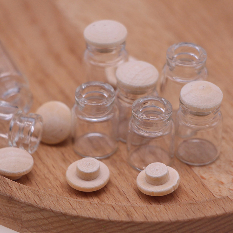 ขวดแก้วจิ๋วสำหรับบ้านตุ๊กตา ขน - Food Storage Jars & Containers บทวิจารณ์และราคา