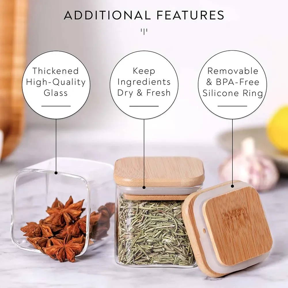 ชุดโหลแก้วสี่เหลี่ยมสำหรับใส่เ - Food Storage Glass Container Set บทวิจารณ์และราคา
