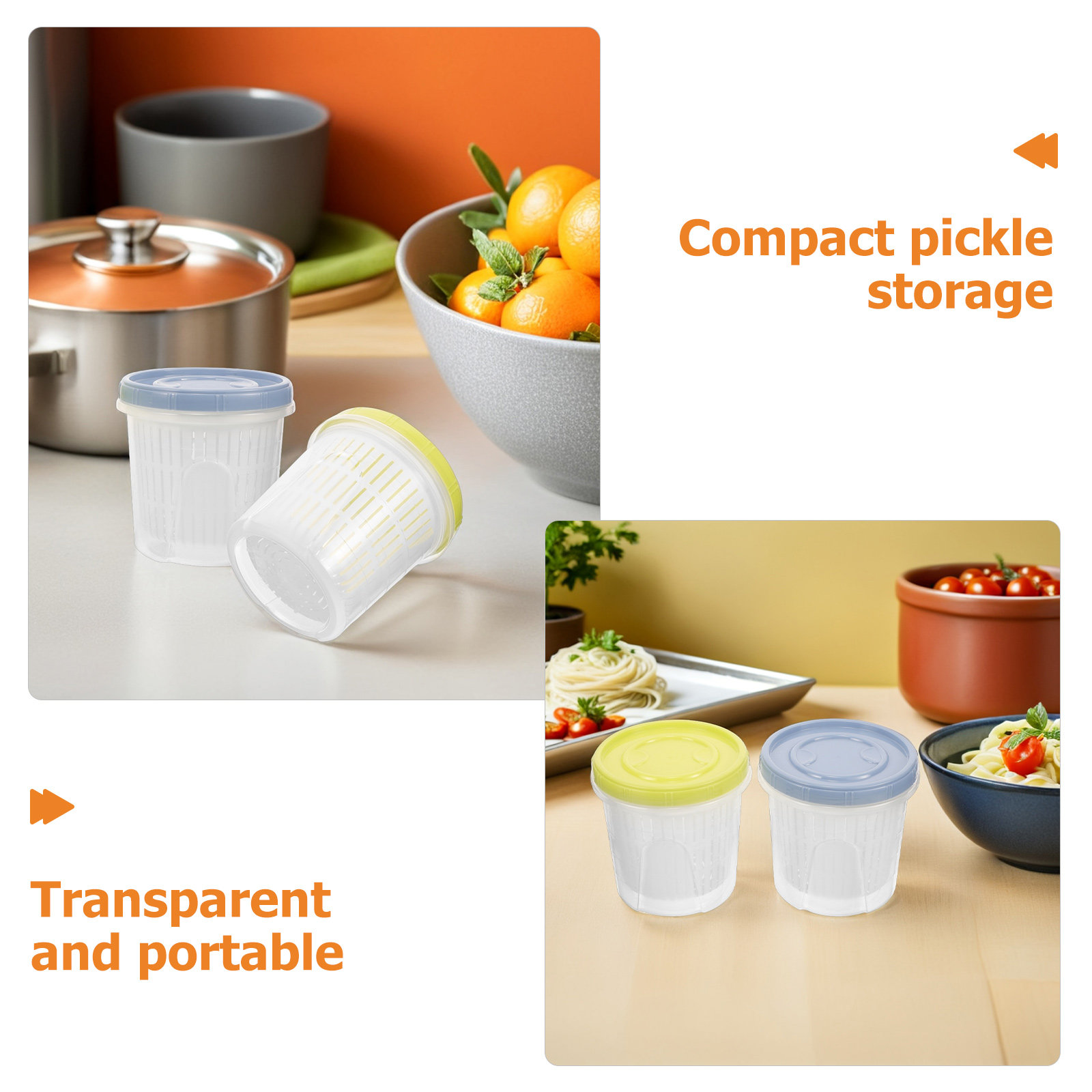 ชุดโหลเก็บผักดอง 3 ชิ้น พร้อมฝ - Food Storage Jars & Containers บทวิจารณ์และราคา