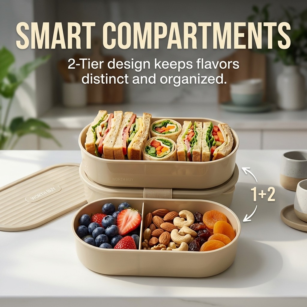 ชุดกล่องอาหารกลางวันพลาสติกแบบ - Food Storage Kits บทวิจารณ์และราคา